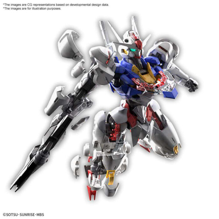 Mobile Suit Gundam The Witch from Mercury Full Mechanics Gundam Aerial 1100 Scale Model Kit