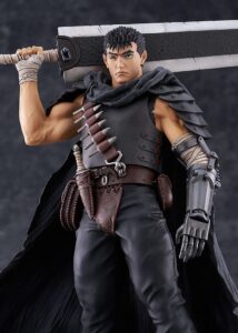 Figura Guts Black Swordsman Pop Up Parade L de Berserk. Tamaño grande, diseño fiel y perfecta para coleccionistas del anime y manga.